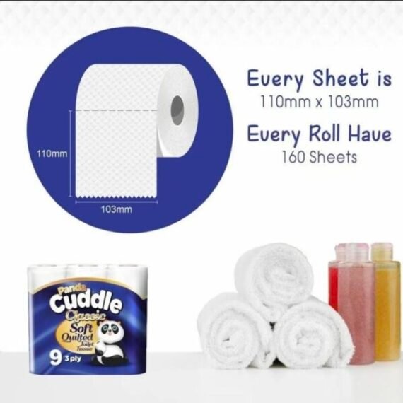 3 Ply Toilet Tissues 10*12Pack -120 Bulk Buy Softesse Cuddle Unscented SoftQuilted Toilet Rolls