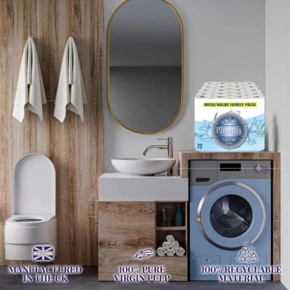 Phoenix 72 Rolls 2 Ply Family Pack Soft Toilet Paper