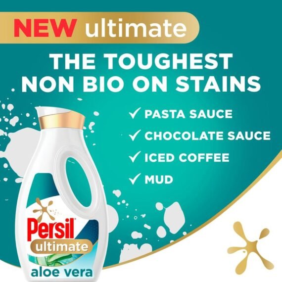 Persil Ultimate Laundry Washing Liquid Detergent Tough Stain Removal 52W, 1.4L, Select Your Pack