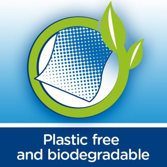 Andrex Classic Clean Washlets, 12 Packs, Flushable Toilet Tissue Wet Wipes with Micellar Water-Biodegradable & Plastic-Free - Use with Regular Toilet Roll for a Shower Fresh Clean